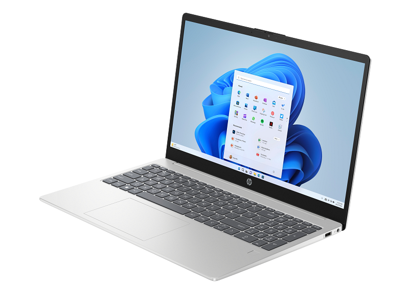 HP 15-fd0443nia 15.6-inch laptop in natural silver