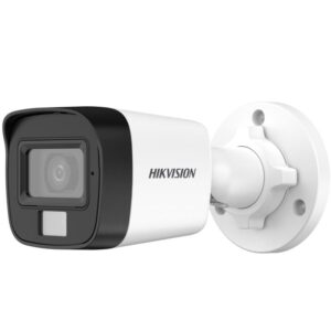 2MP Analog Bullet-Smart Dual Light Camera with Mic – DS-2CE16DF0T-LPFS/ECO Introducing the Hikvision DS-2CE16D0T-LPFS 2MP Smart Hybrid Light Audio Fixed Mini Bullet Camera — a cutting-edge surveillance powerhouse designed for optimal security coverage. This sleek, compact camera packs a punch, offering top-tier performance for indoor and outdoor monitoring needs. Image Sensor 2 MP CMOS Max. Resolution 1920 (H) × 1080 (V) Min. Illumination 0.01 Lux @ (F1.2, AGC ON), 0 Lux with IR Shutter Time PAL: 1/25 s to 1/50, 000 s NTSC: 1/30 s to 1/50, 000 s Day & Night ICR Angle Adjustment Pan: 0 to 360°, Tilt: 0 to 180°, Rotation 0 to 360° Signal System PAL/NTSC Also check Hikvision 4MP WDR Mini PT Network Camera DS-2CD2F42FWD-IWS network surveillance camera(Opens in a new browser tab) Wireless External TT Detector – DS-PD2-T10P-WEH(433M)(O-STD)(Opens in a new browser tab) Wireless External TT Detector – DS-PD2-T12P-WEL(433M)(O-STD)