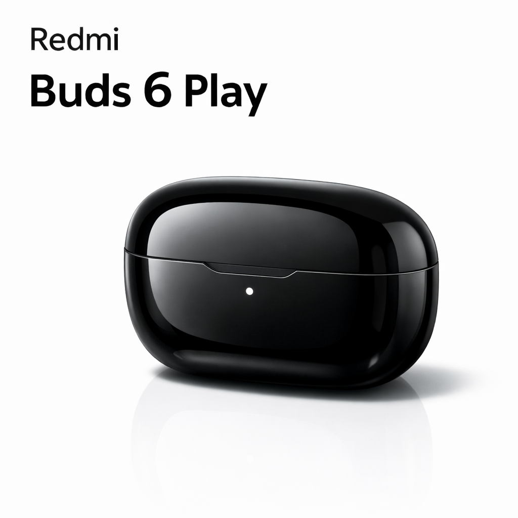 Redmi Buds 6 Play Wireless Earbuds – Bluetooth TWS In-Ear Headphones with Charging Case, IPX4 Water Resistant (Black)