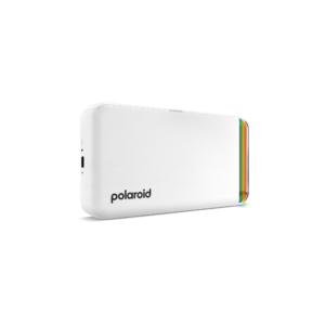 Polaroid Hi-Print 2x3 Generation 2 white pocket photo printer, angled view