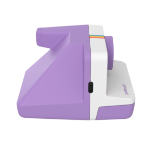 Polaroid Now Generation 3 Purple instant camera, side view