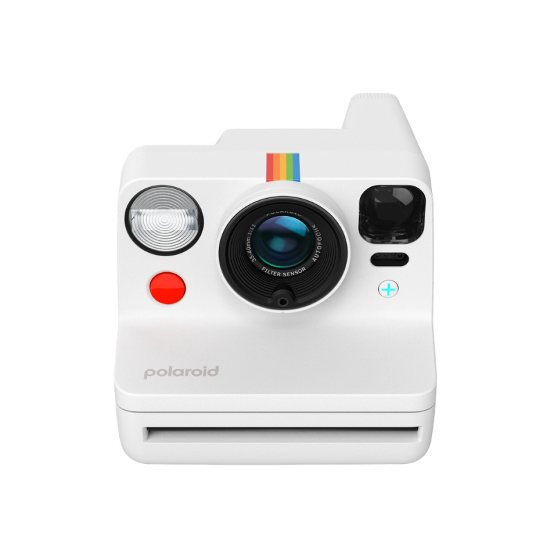 Polaroid Now+ Generation 3 White instant camera, front view