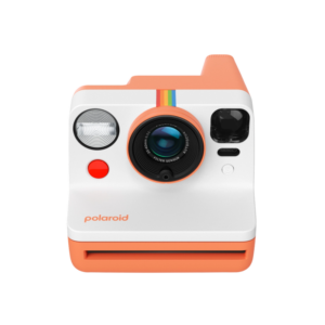 Polaroid Now Generation 3 Coral instant camera, front view