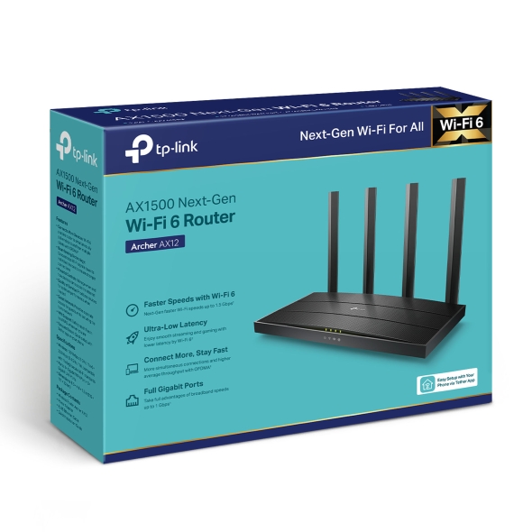 TP-Link Archer AX12 AX1500 Gigabit WiFi 6 Router - detail view 4