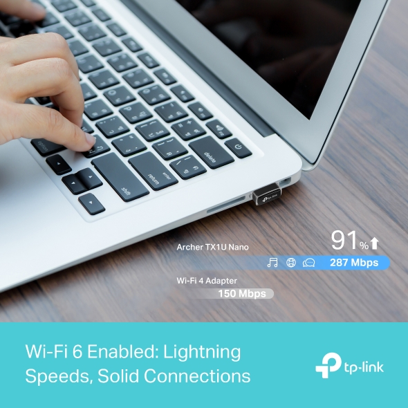 TP-Link Archer TX1U Nano AX300 WiFi 6 USB Adapter - detail view 5