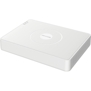 Hikvision DS-7116HGHI-M1 sixteen-channel DVR top and front view