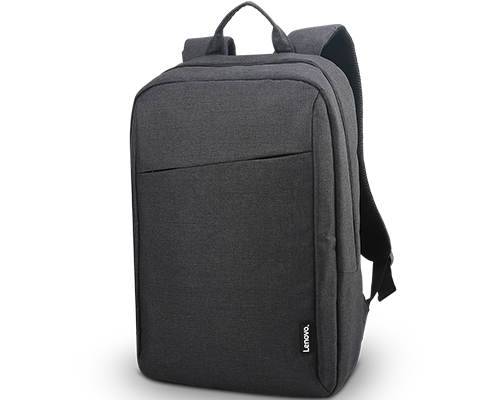 Lenovo B210 black backpack opposite angled view