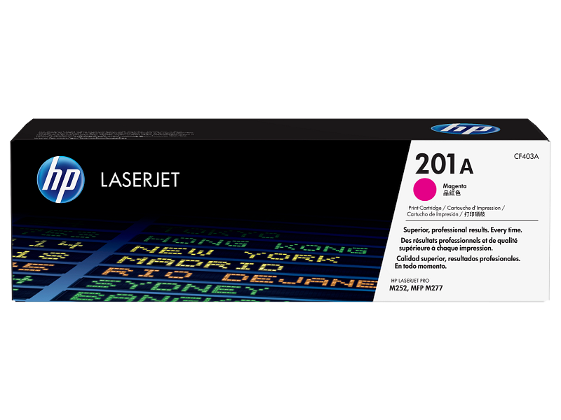 HP 201A Magenta Toner Cartridge CF403A, alternative packaging view
