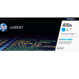 HP 410A Cyan Toner Cartridge CF411A, retail packaging