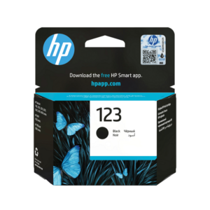 HP 123 Black Ink Cartridge F6V17AE, retail packaging