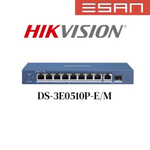 Hikvision DS-3E0510P-E/M eight Gigabit PoE ports with RJ45 and SFP uplinks