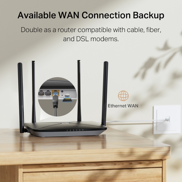 Mercusys MB115-4G 300Mbps Wireless N 4G LTE Router - detail view 10