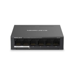 Mercusys MS106LP 6-Port 10/100Mbps Switch with 4 PoE+ Ports - product overview