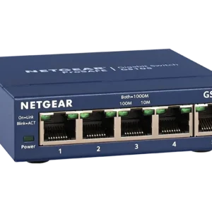 NETGEAR GS105UK 5-Port COPPER GIGABIT SWITCH product view