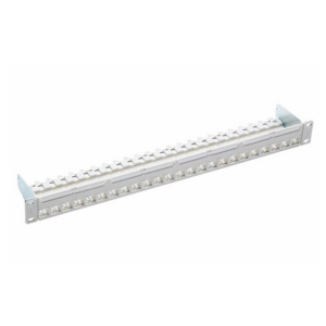 R&M R813486 19-inch 1U Cat6A 24-Port Empty Patch Panel Grey - product overview