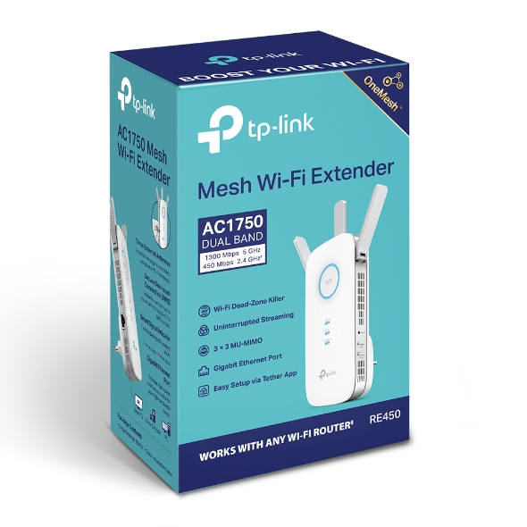 TP-Link RE450 AC1750 WiFi Range Extender - detail view 4