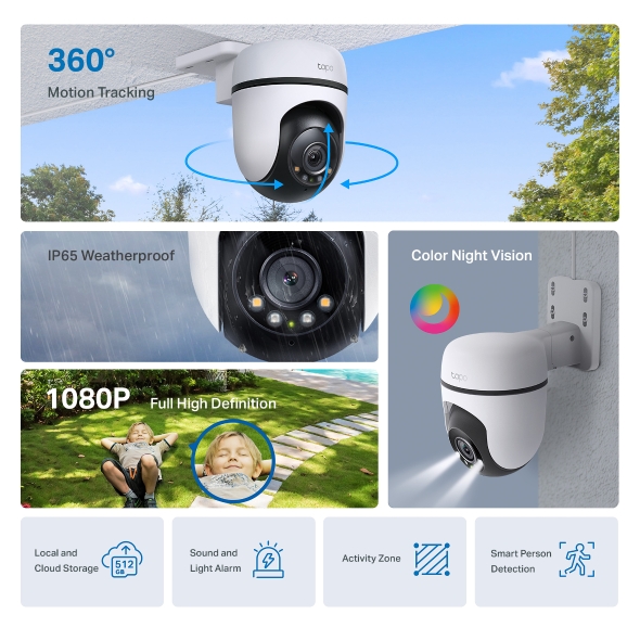 TP-Link Tapo C500 Outdoor Pan/Tilt WiFi Security Camera - detail view 5