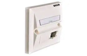 R&M R795068 BS Faceplate 86x86mm 2x1 Port White - product overview