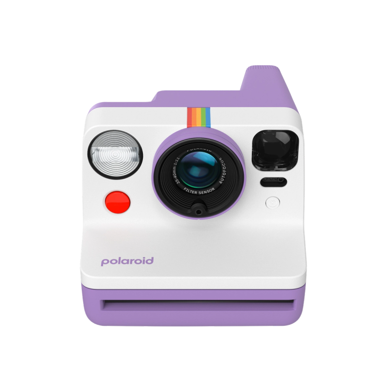 Polaroid Now Generation 3 Purple instant camera, front view