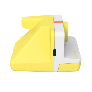 Polaroid Now Generation 3 Yellow instant camera, side view