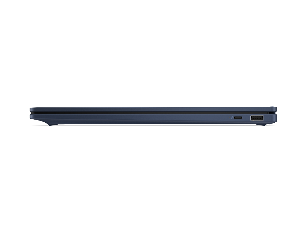 HP OmniBook X Flip 16-cb0014nia opposite closed side view showing USB-C and USB-A ports