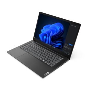 Lenovo V14 G5 IRL laptop open from the front right