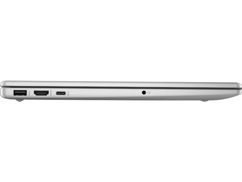 HP 15-fd1163nia closed side profile showing USB, HDMI and audio ports